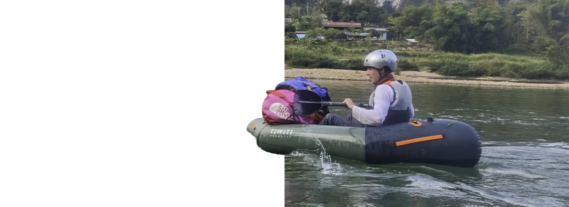 A packrafter on the nam ou